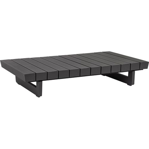 Garten Loungetisch - Anthrazit - Aluminiumrahmen - 126 x 74 cm