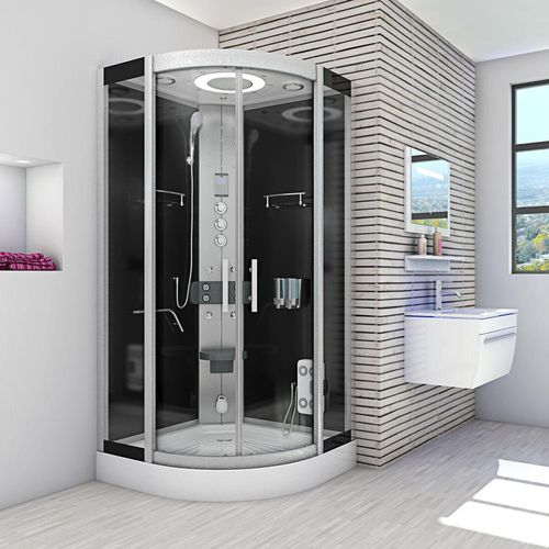 Dampfdusche Dusche Duschkabine D58-03T3 Duschtempel Sauna 80x80 cm
