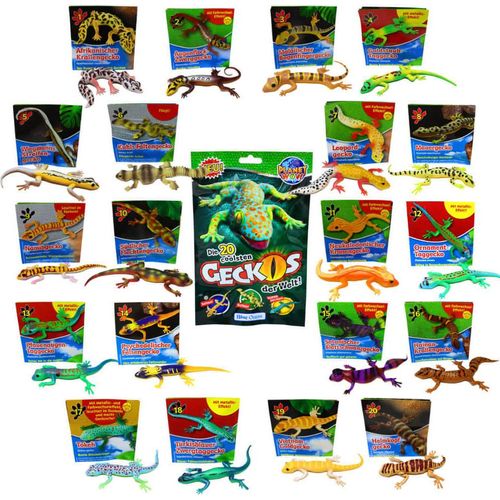 Blue Ocean Geckos Sammelfiguren 2023 - Planet Wow Figur - Auswahl Alle 20 Figuren