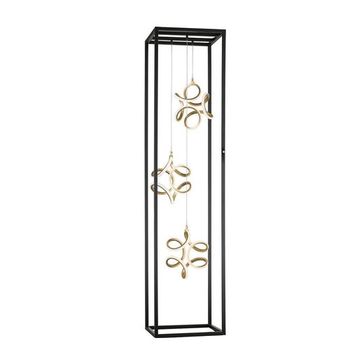 FISCHER & HONSEL Stehleuchte GESA LBH 35x35x140 cm schwarz Stehlampe