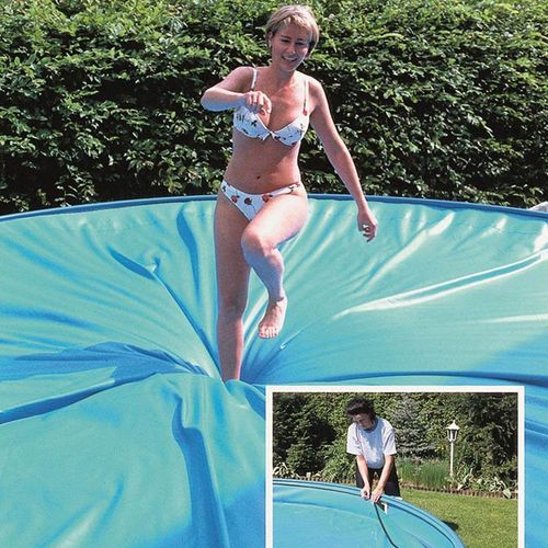 Pool Sicherheitsabdeckung SafeTop oval 320 x 600 cm mit Keilbiese