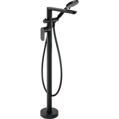 Wannenarmatur, freistehend, mit Duschset Nero