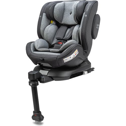 Osann Kindersitz Turai360 SL i-Size 40-105 cm, Reboarder-Kindersitz mit Isofix und Standfuß - Universe Grey