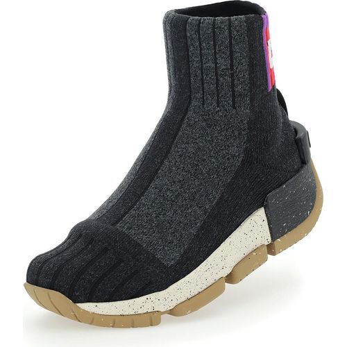 UYN Urquiola Urban Socken-Schuh mit beigefarbiger Sohle Damen anthracite melange 37