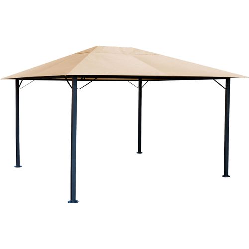 Metall Garten Pavillon Nizza 3x4m Partyzelt Sand