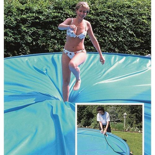 Pool Sicherheitsabdeckung SafeTop achtform 500 x 855 cm mit Keilbiese