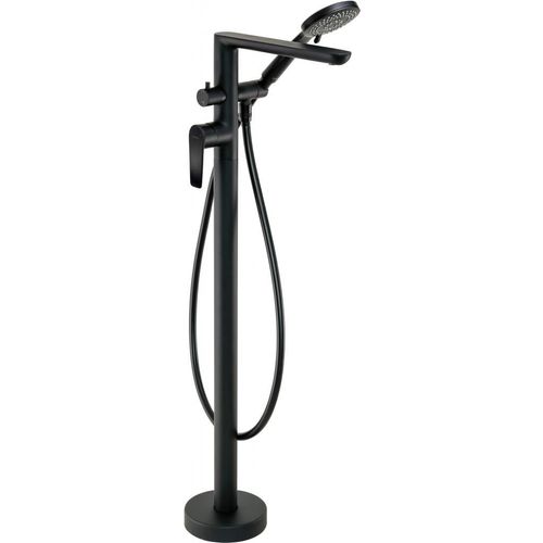 Wannenarmatur, freistehend, mit Duschset Nero