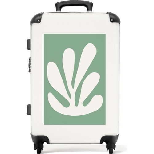 NoBoringSuitcases.com - Hartschalenkoffer grün mittel - Großer Reisekoffer mit 4 Rollen - Rolltrolley 72 Liter - Rollkoffer groß - Geräumiger Gepäckkoffer 20kg - Koffer für Erwachsene - Koffer mittel - Gepäck tsa lock - Gepäcktrolley XLKoffer Mittelgroß 67x43x25 cm, 72L,