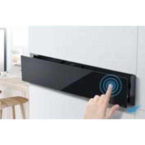 Midea DesignLine Wärmeschublade WS1560BL, Schwarzglas, Temp. 40° - 80° C, Boden Anti-Rutsch-Matte