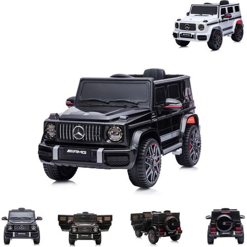 Chipolino Kinder Elektroauto SUV Mercedes G63 AMG Fernbedienung Gurt EVA-Reifen schwarz