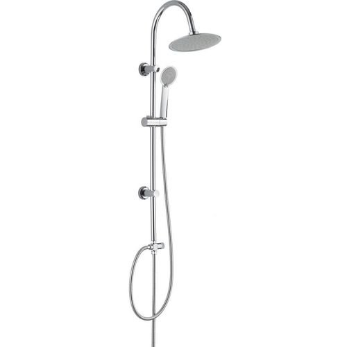 Duschsystem, 3 Funktionen Regen-Hydromassage,Stahl