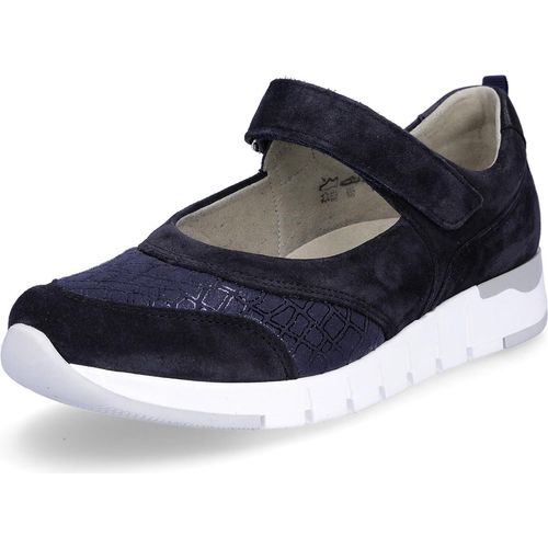 Waldläufer Damen Slipper marine blau 5