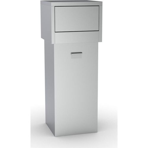 Edelstahl Mülleimer 80L