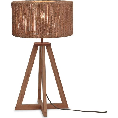 GOOD&MOJO - Tischleuchte Iguazu - Jute/Bambus - Ø30x51cm Tischlampe - Nachttischlampe, Wohnzimmer, Schlafzimmer
