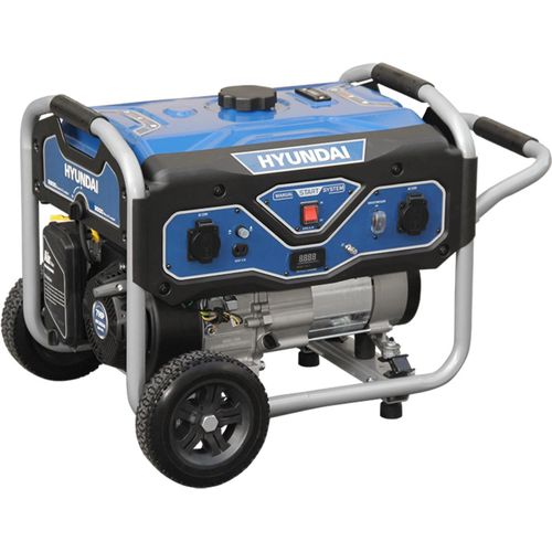 HYUNDAI Benzin Generator BG55051 (3.0 kW, 2 x 230V + 1 x 12V, Handstart, 7 PS)