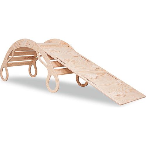 Woodforkid Klettergerüst Kinder Montessori Zosia Gr. M Kletterbogen mit Rutsche