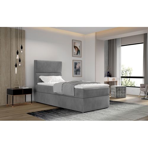 Arco Polsterbett 90x200 cm; Grau (Samt)