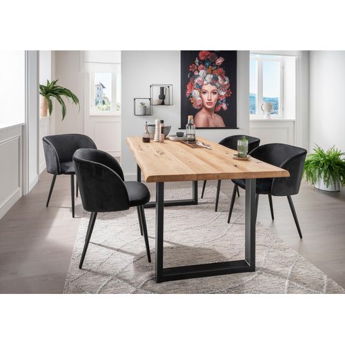 Designer Esstisch Florian aus Eiche massiv