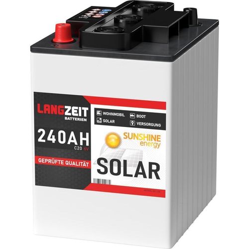 Langzeit Solarbatterie 6V 240Ah Versorgungsbatterie Wohnmobil Batterie 230Ah 250Ah 6Volt
