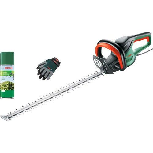 Elektro Heckenschere BOSCH AdvancedHedgeCut 70 inkl. Pflegespray und Handschuhe