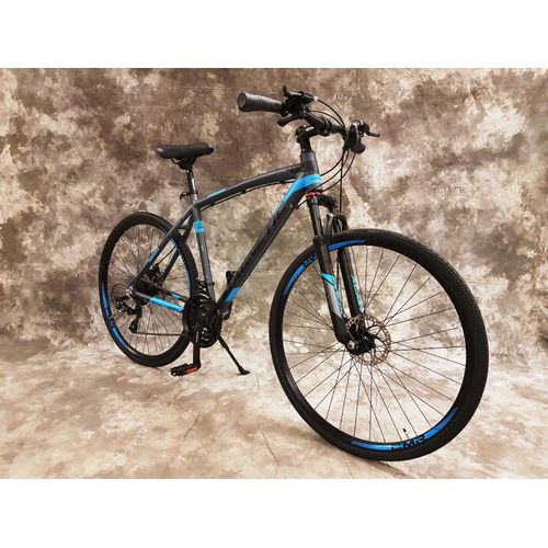 28 Zoll ALU MTB-Trekking-Cross Magnetic, Gefedert, 21-Gang Shimano Kettenschaltung, Scheibenbremsen NEU 2862-ANTRA-BLAU