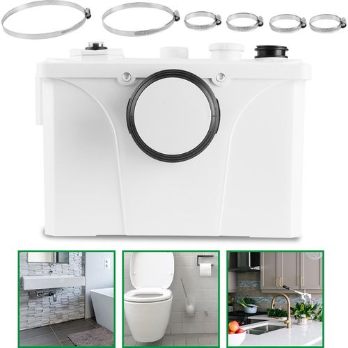 Yakimz Hebeanlage Fäkalienpumpe 700W Zerkleinerer Kleinhebeanlage pumpe PRO Toilette