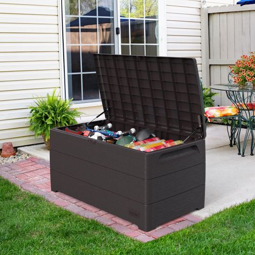 Duramax Durabox Kunststoff Garten Aufbewahrungsbox Kissenbox 416 l, 130 x 70 x 63 cm