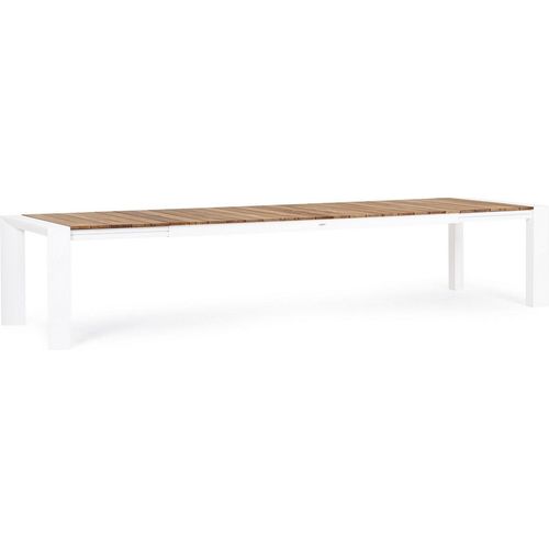 Ausziehtisch Cameron 384 x 110 x 75 cm Aluminium Weiß