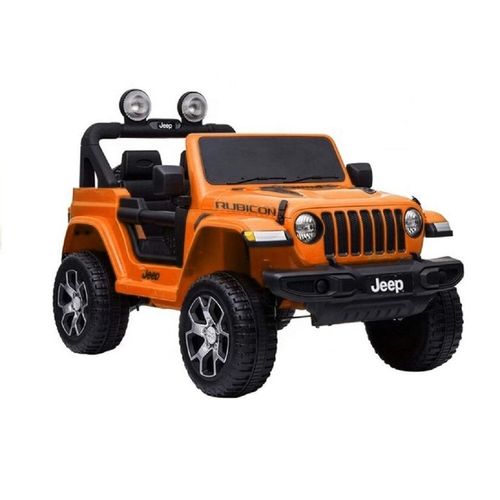 Kinder Elektroauto Jeep Rubicon ALLRADANTRIEB+AUDIO+LED Orange