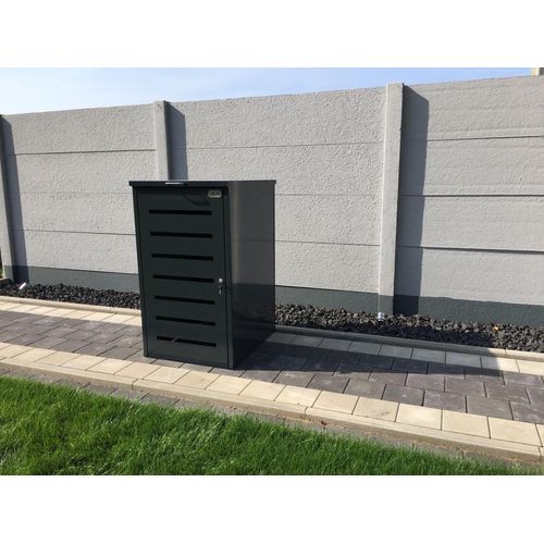 Mülltonnenbox Easy No.6 komplett RAL 7016 Anthrazitgrau für 240 Liter Mülltonnen