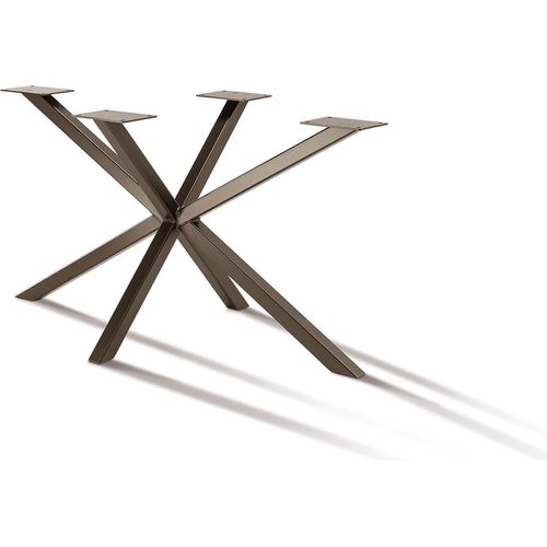 Tischgestell Spider 138x80x72 Eisen Braun