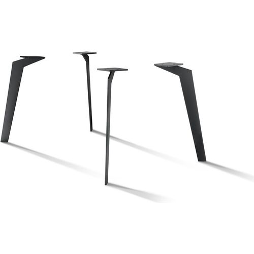 Tischgestell Slim Leg 4-Fuß Stahl Schwarz