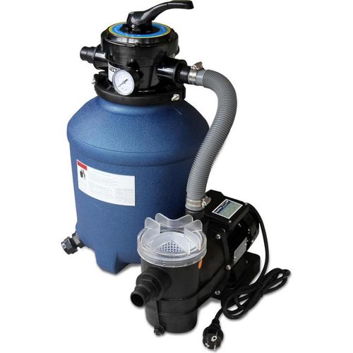 Filteranlage Trend Top Ø 330 mm | 9 m³/h Pumpe | ohne Filtermedium | Blau