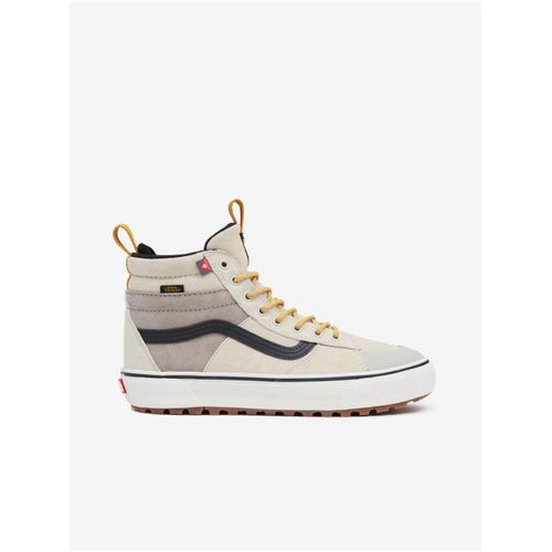 Beige und Creme Herren Leder Knöchel Turnschuhe VANS UA SK8-Hi Mte-2 - 42,5