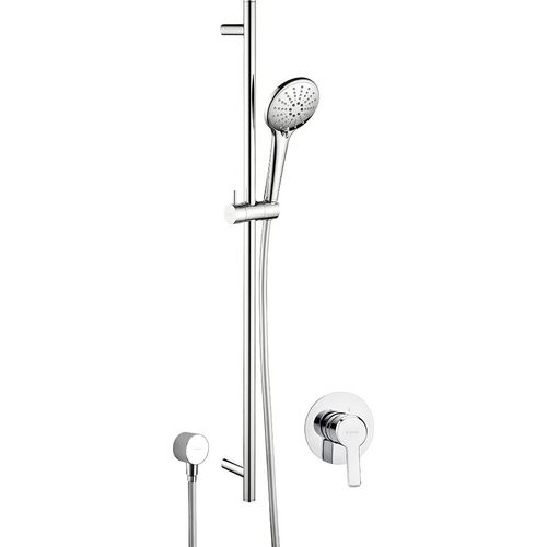 Duschsystem Set mit Stange in silber ARNIKA-30