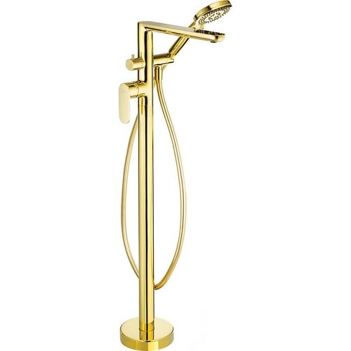 Wannenarmatur, freistehend in gold ALPINIA-30, B/H/T ca. 16,5/90/34,5 cm