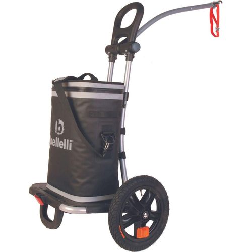 Fahrrad Einkaufstrolley - Fahrrad Trolley - Fahrradanhänger - Outdoor Trolley - B-Tourist Picnic Bag XL - mit Kühltasche 30 Liter - Picnic Trolley - Kühlbox mit bis zu 68h Kühlung - Red Loon by Bellelli