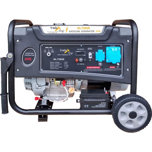 Benzin Generator AVR 7kW 2x230V Benzintank Stromgenerator Stromerzeuger Strom