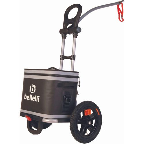 Fahrrad Einkaufstrolley - Fahrrad Trolley - Fahrradanhänger - Outdoor Trolley - B-Tourist Picnic Bag L - mit Kühltasche 20 Liter - Picnic Trolley - Kühlbox mit bis zu 68h Kühlung - Red Loon by Bellelli