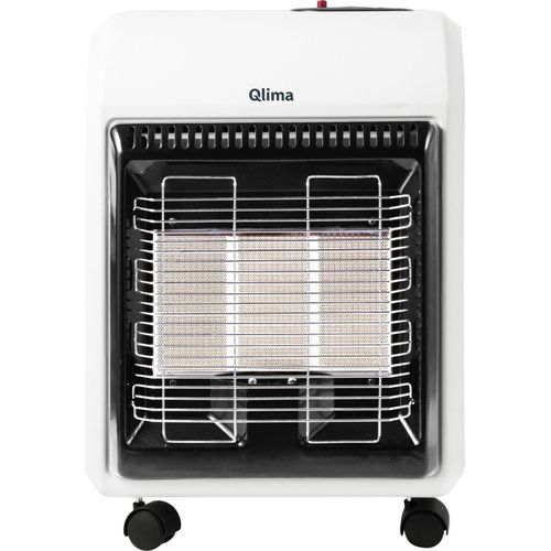 Qlima GH 741 R 2-in-1 Gasheizung - 68-130m³ - Energie A - 3 Heizstufen - Piezozündung - Kippschutz - Grau - Gasheizer | Gasheizgerät