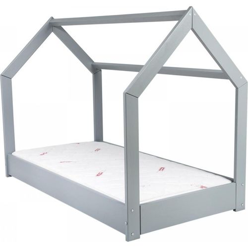Matratzenset STANDARD + Hochbett 160x80cm grau