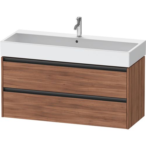 Duravit Ketho.2 Wastafelonderkast 118,4x46x54,9 cm Mat Noten