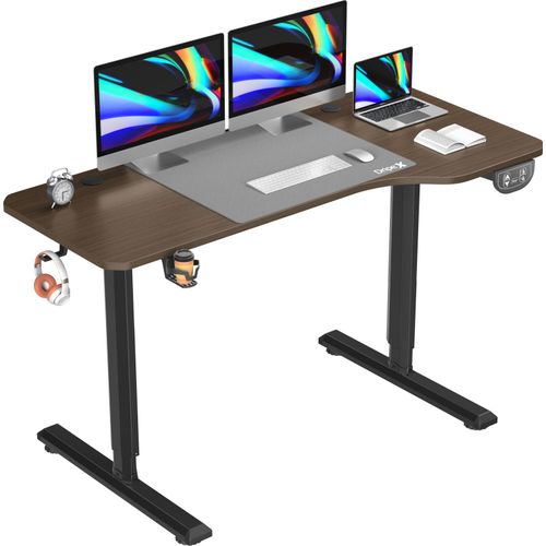 Dripex höhenverstellbarer Schreibtisch ,Stehschreibtisch höhenverstellbar, Standing Desk für homeoffice 160 x 75 cm
