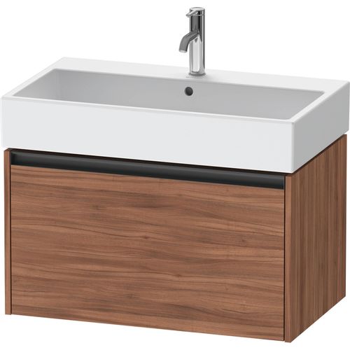 Duravit Ketho.2 Wastafelonderkast 78,4x46x44 cm Mat Noten