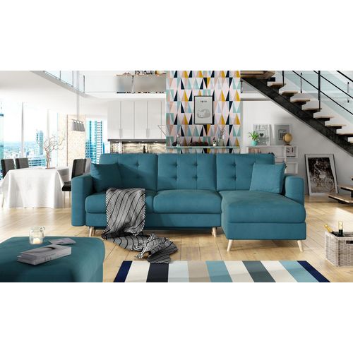 Asgard Ecksofa 250 x 162 cm Grün (Samt - Matt)