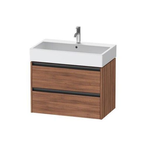 Duravit Ketho.2 Wastafelonderkast 78,4x46x54,9 cm Mat Noten