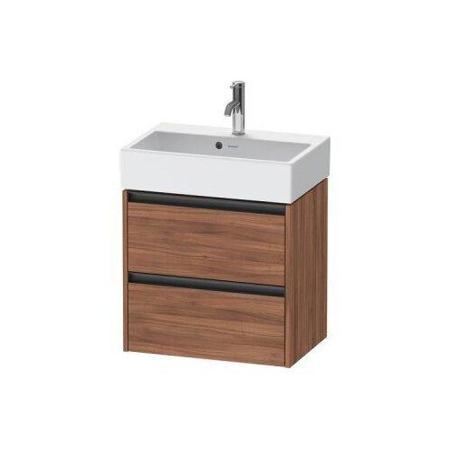 Duravit Ketho.2 Wastafelonderkast 58,4x39x54,9 cm Mat Noten