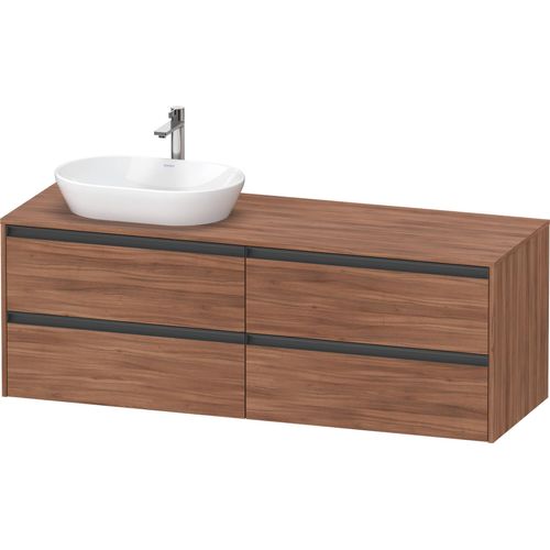 Duravit Ketho.2 Wastafelonderkast 160x55x56,8 cm Mat Noten