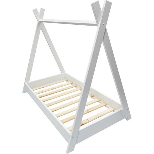 Hausbett 2 in 1 Zelt 160x80cm weiß