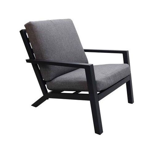 Loungesessel Bezano | Matt Schwarz/Grau | Aluminium